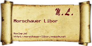 Morschauer Libor névjegykártya